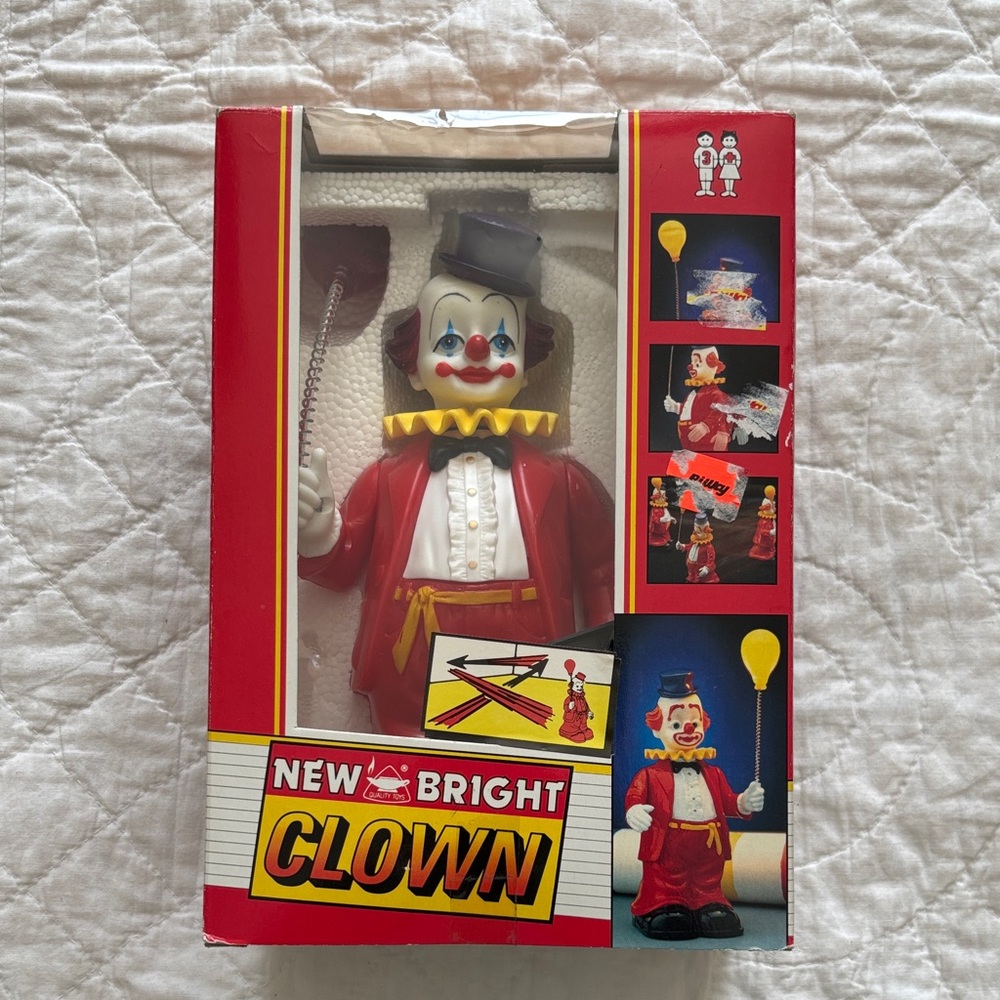 NIB Vintage Clown Robot
